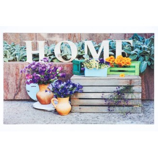 Αντιολισθητικό Πατάκι Εισόδου Gallery 001 Home Flower 45x75εκ Πάχους 6mm Sdim