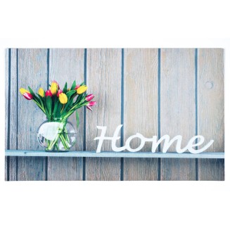 Αντιολισθητικό Πατάκι Εισόδου Gallery 011 Flowerpot Home Beige 45x75εκ Πάχους 6mm Sdim