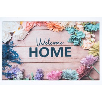 Αντιολισθητικό Πατάκι Εισόδου Gallery 012 Welcome Home Flowers 45x75εκ Sdim