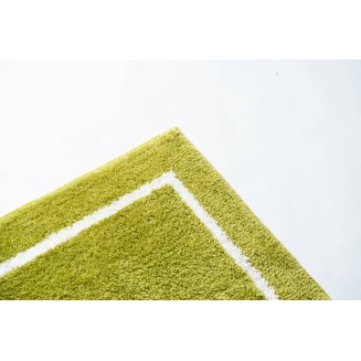 Βαμβακερό/Microfiber Αντιολισθητικό Πατάκι Μπάνιου Space 006 Lime Green 45x85εκ Sdim