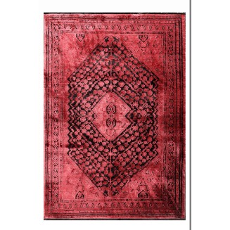 Πατάκι 70x150 Tzikas carpets Karma 00155-910 Κοκκινο-Μαυρο