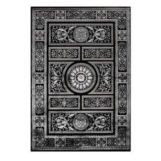 Σετ Πατάκια 3 Τεμαχίων Tzikas carpets Craft 23623-995 Μαυρο-Ασημι