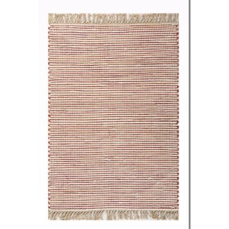 Χαλί Καλοκαιρινό 067x150 Tzikas carpets Ινδίας Natura 30160-012 Κοκκινο