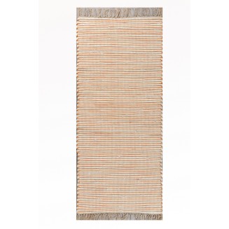 Χαλί Καλοκαιρινό 067x150 Tzikas carpets Ινδίας Natura 30160-020 Πορτοκαλι