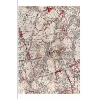 Σετ Πατάκια 3 Τεμαχίων Tzikas carpets Elements 31277-955 Γκρι-Ροζ
