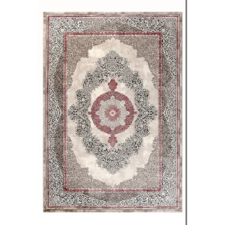 Διάδρομος Φ.80 Tzikas carpets Elements 33116-955 Γκρι-Ροζ