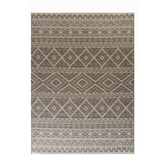 Χαλί Καλοκαιρινό 133x190 Tzikas carpets Novo 39043-270 Μπεζ-Καφε