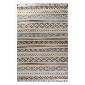 Χαλί Καλοκαιρινό 133x190 Tzikas carpets Tenerife 54102-270 Μπεζ-Καφε
