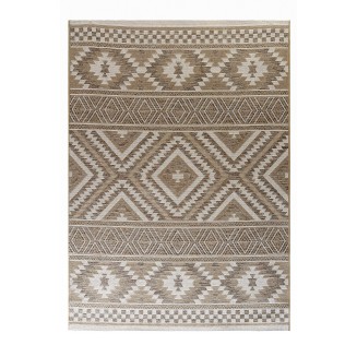 Χαλί Καλοκαιρινό 133x190 Tzikas carpets Novo 54161-770 Μπεζ-Καφε