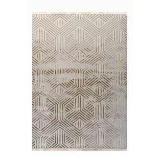 Χαλί Καλοκαιρινό 133x190 Tzikas carpets Eclipse 11148 Μπέζ-Καφέ