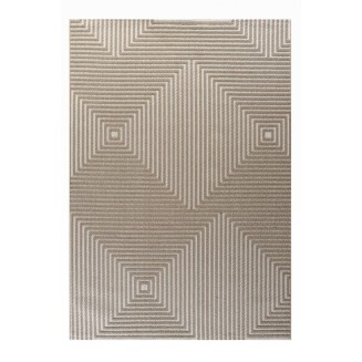 Χαλί Καλοκαιρινό 160x230 Tzikas carpets Mira 68983 Μπέζ-Καφέ