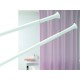 Bacchetta 125-220 Φ25 white Βραχίονας μπάνιου πτυσσόμενος