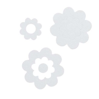 Αντιολισθητικό Ταπέτο 7 Pcs Sealskin Bathflower White