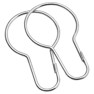 Κρίκοι Κουρτίνας Μπάνιου 12 pcs Sealskin Hooks Metal Aluminum