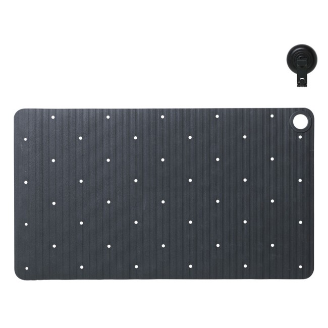 Ribb Αντιολισθητικό Πατάκι 40x70cm Anthracite with Black Hook Sealskin