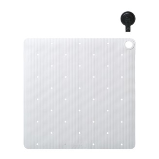 Αντιολισθητικό Πατάκι 55x55 Sealskin Ribb White With Black Hook