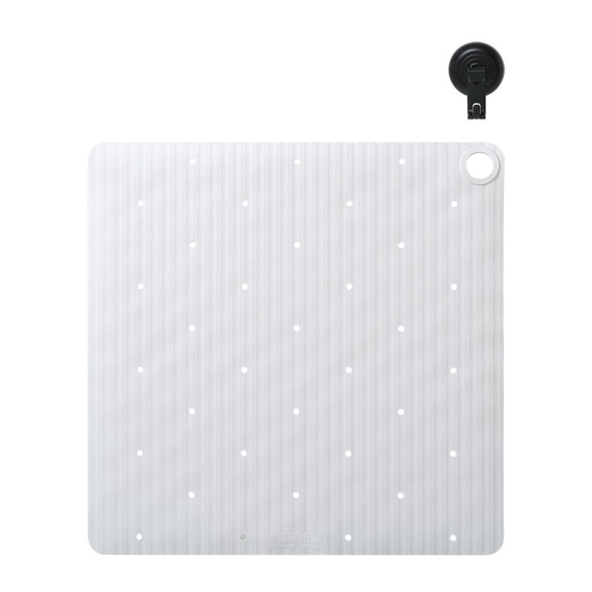 Ribb Αντιολισθητικό Πατάκι 55x55cm White with Black Hook Sealskin