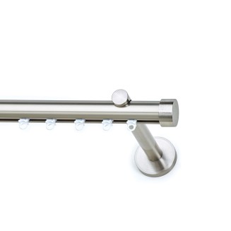 Σιδηρόδρομος Toledo Φ25mm Νίκελ Σατινέ Μονός 200cm MRShome