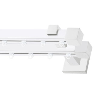 Σιδηρόδρομος Valencia 20x20mm Λευκός Διπλός 160cm MRShome