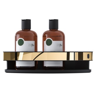 Tiger Cooper Ράφι Γωνιακό 21cm Black/Polished Gold 800563