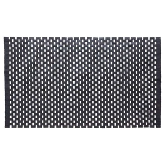 Πατάκι Μπάνιου 52x90 Sealskin Woodblock Teak Black