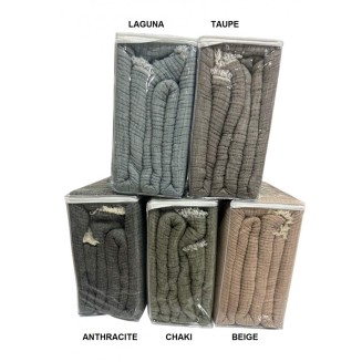 Κουβερλί Υπέρδιπλο 240x250 Adam Home Βαμβακερή Μουσελίνα 15 Beige