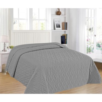 Κουβερλί King Size 240x260 Adam Home Elegance Αρμονία Grey