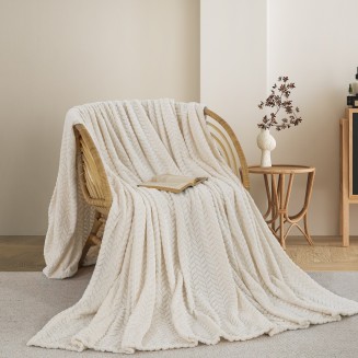 Κουβέρτα Fleece Υπέρδιπλη 220x240 Adam Home 550 Cream (15)