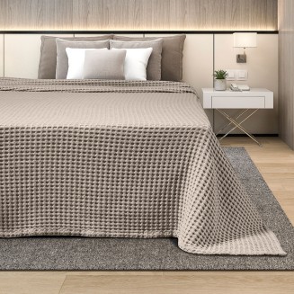 Κουβέρτα Πικέ King Size 240x260 Adam Home Beige