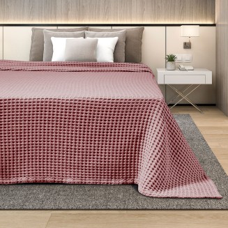 Κουβέρτα Πικέ Υπέρδιπλη 230x240 Adam Home Opal Rose