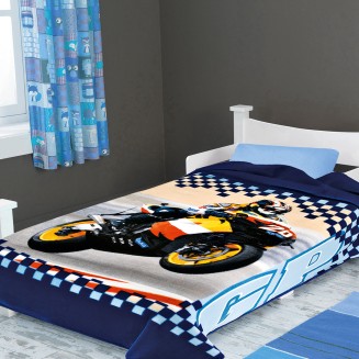 Κουβέρτα Μονή Ισπανίας 160x220 Belpla Ster 222 Blue