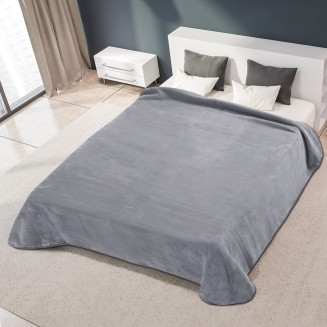Κουβέρτα Μονή Ισπανίας 160x220 Belpla Ster Plain Grey(51)