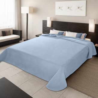 Κουβέρτα Μονή Ισπανίας 160x220 Belpla Ster Plain Light Blue(3)