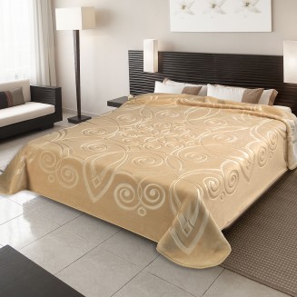 Κουβέρτα Ισπανίας Υπέρδιπλη 220x240 Belpla Ster 516 Off White(15)