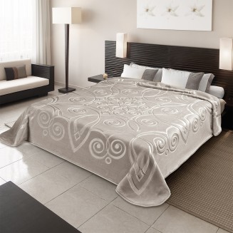 Κουβέρτα Ισπανίας Υπέρδιπλη 220x240 Belpla Ster 516 Taupe(55)