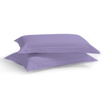 Μαξιλαροθήκες Σετ 2 Τεμαχίων 50x70+5 Aslanis Home Satin Plain (44 Violet Royal) Λιλά
