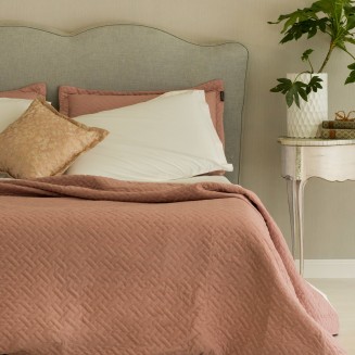 Κουβερλί Γίγας 240x260 Aslanis Home Venetian (Vintage Pink) Ρόζ