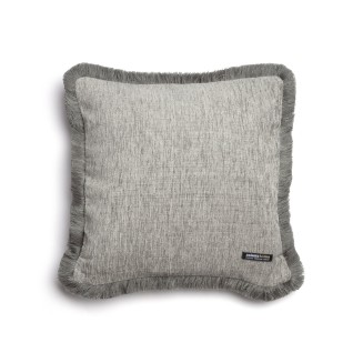 Διακοσμητική Μαξιλαροθήκη 45x45 Aslanis Home Fοur Seasons Γκρί (5) Τrimming Σενίλ