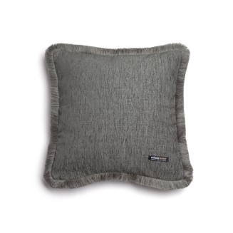 Διακοσμητική Μαξιλαροθήκη 45x45 Aslanis Home Fοur Seasons Γραφίτης (6) Τrimming Σενίλ