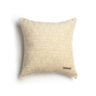 Διακοσμητική Μαξιλαροθήκη 45x45 Aslanis Home New Maze Άμμου (1) Classic Σενίλ Ζακάρ