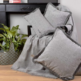 Ριχτάρι Τετραθέσιο 180x350 Aslanis Home Four Seasons Γκρί (5) Σενίλ