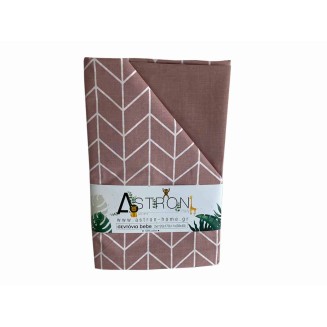 Σεντόνια Σετ Κούνιας 120x160 Βρεφικά Astron Italy Alpis Dusty Rose