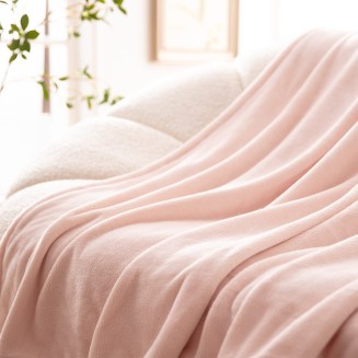 Astron Italy Κουβέρτα Καναπέ / Διακοσμητικό Ριχτάρι (130x160) Light Pink