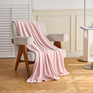 Astron Italy Κουβέρτα Καναπέ / Διακοσμητικό Ριχτάρι (130x160) Light Pink