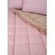 Κουβερτοπάπλωμα Μονό 160x240 Dusty Rose – Beige