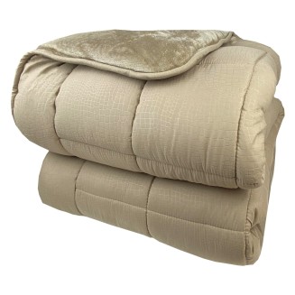 Κουβερτοπάπλωμα Υπέρδιπλο 220x240 Astron Italy Beige