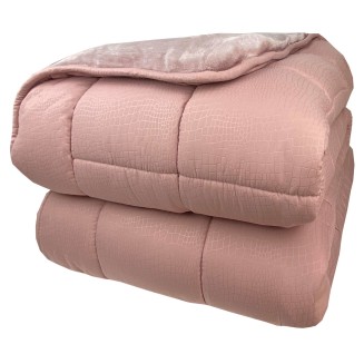 Κουβερτοπάπλωμα Υπέρδιπλο 220x240 Astron Italy Dusty Rose