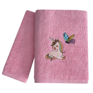 Πετσέτες Παιδικές Σετ 2 Τεμαχίων Astron Italy Fairy Unicorn