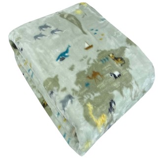 Κουβέρτα Βελουτέ Μονή 160x220 Astron Italy Παιδική Animal World