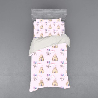 Σεντόνια Σετ Παιδικά Μονά Με Λάστιχο 105x200+30 Astron Italy Unicorn Fly